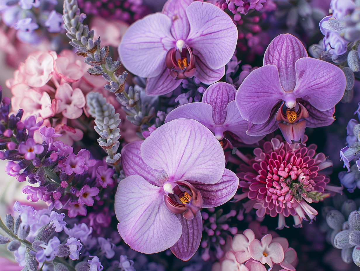 fleurs violettes