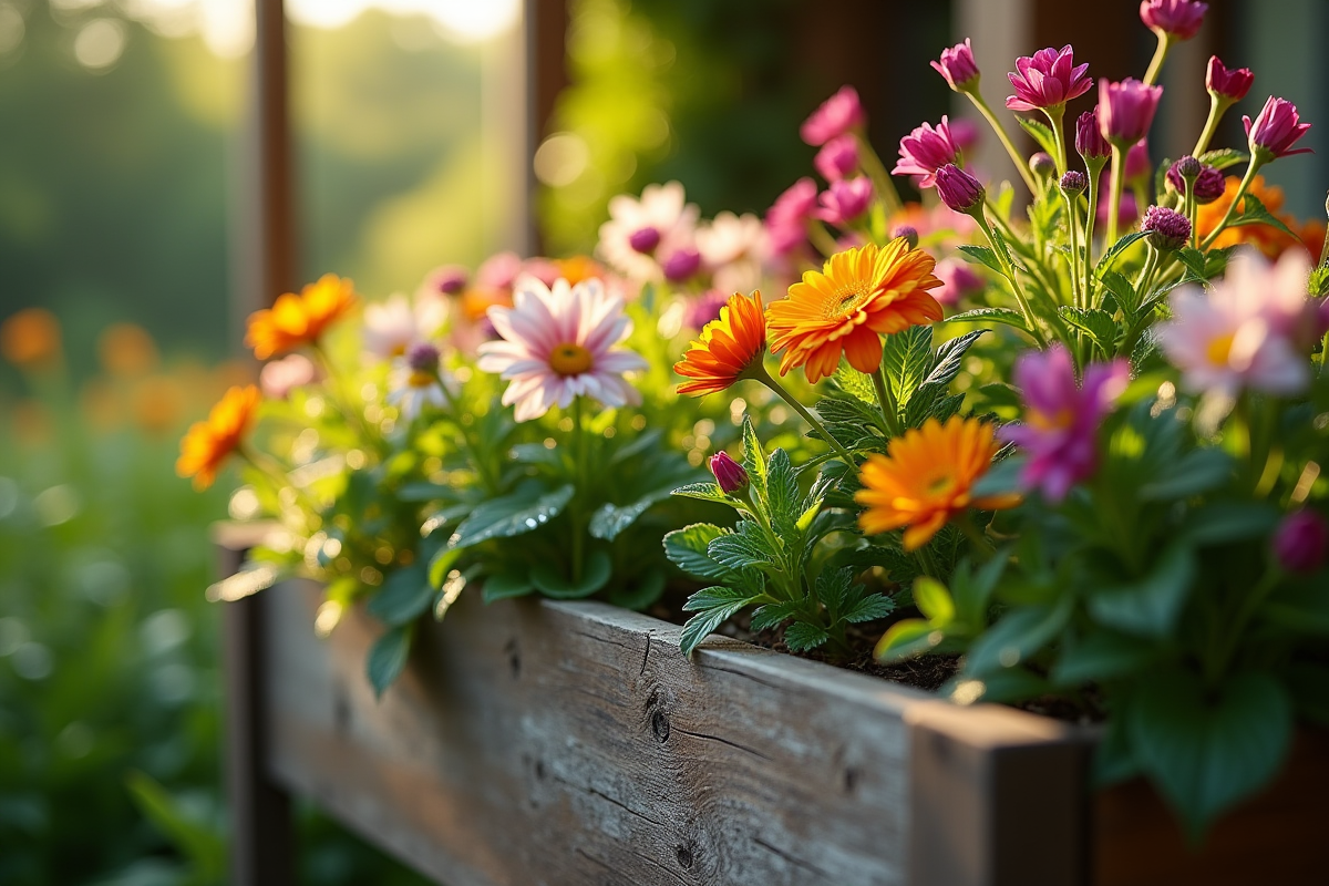 bac à fleurs